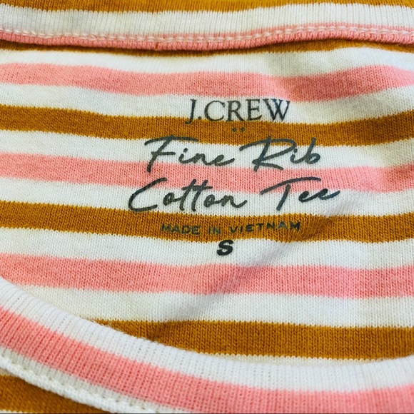 J. Crew • Striped Fine Rib Cotton Tee - Picture 6 of 10
